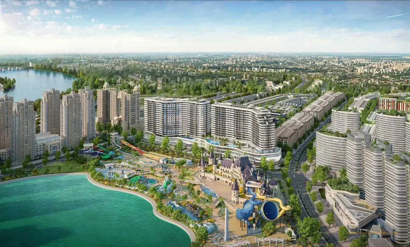 Diamond Sky bên hồ và công viên – phối cảnh