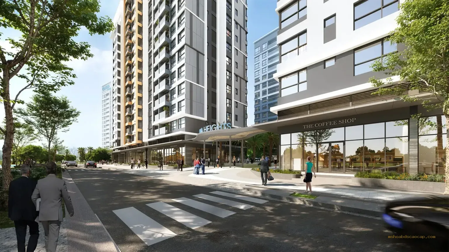 Khu thương mại Gladia Heights – phối cảnh