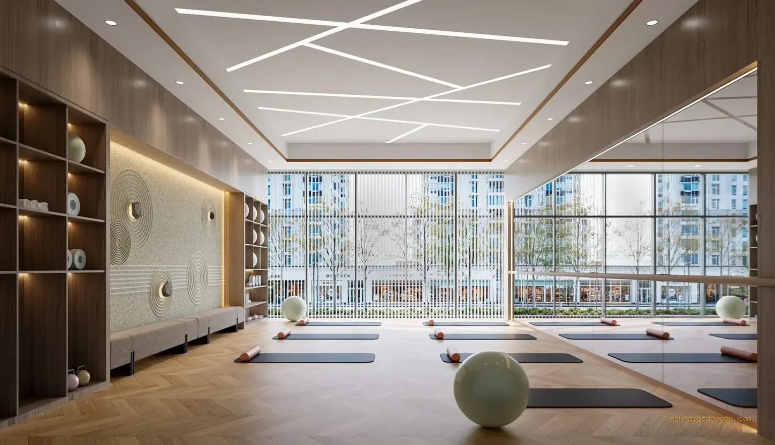 Phòng yoga clubhouse Gladia Heights – phối cảnh