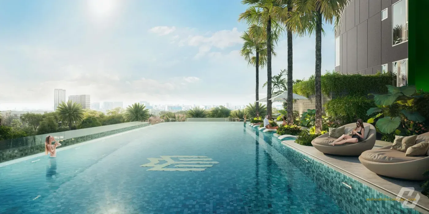 Hồ bơi vô cực LUMIÈRE Midtown – phối cảnh