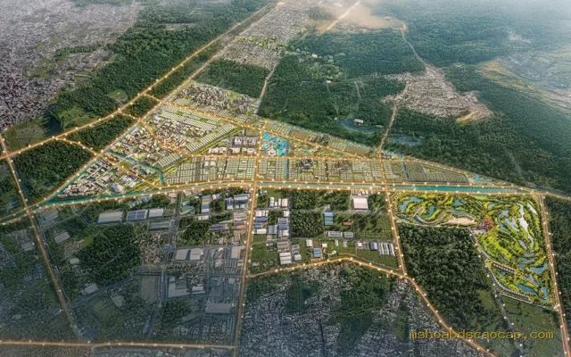 Phối cảnh tổng thể Vinhomes Saigon Park nhìn từ trên cao