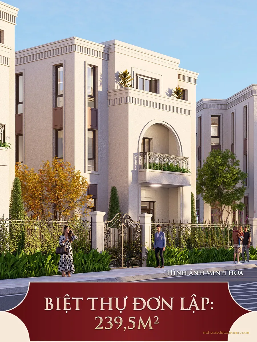 Biệt thự đơn lập Vinhomes Saigon Park 239,5 m²