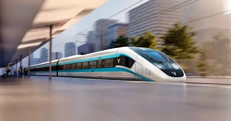 Đoàn tàu cao tốc Velaro Novo của Siemens cho tuyến đường sắt Bến Thành – Cần Giờ của VinSpeed – phối cảnh